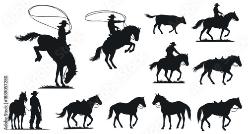 vector silhouettes of people