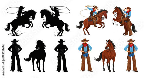 vector silhouettes of people