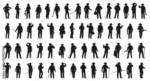 vector silhouettes of people