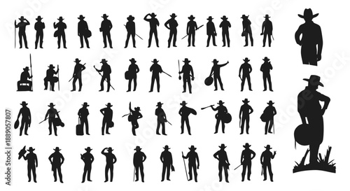 vector silhouettes of people