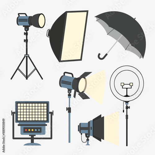 Studio Lighting Equipment Set