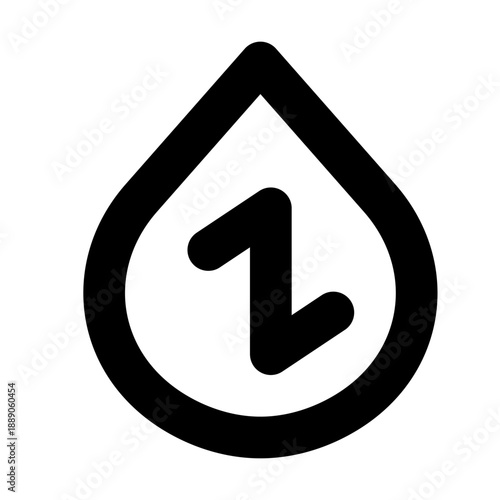 Blood Pressure Icon, Hypertension and Health Monitoring UI Symbol, Minimal Outline Vector. Editable stroke and pixel perfect at 24x24px