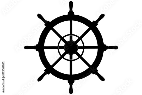 steering wheel on a white background