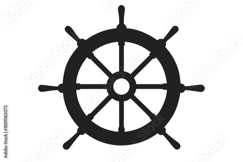 steering wheel on a white background