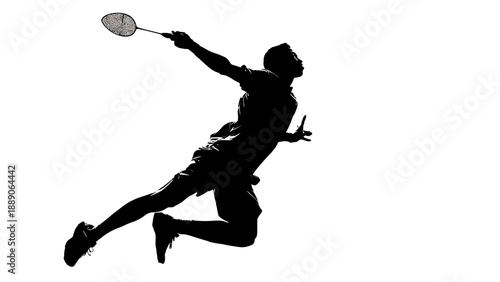 Athlete playing table tennis with intense action and focus in a dynamic scene viewed from the side