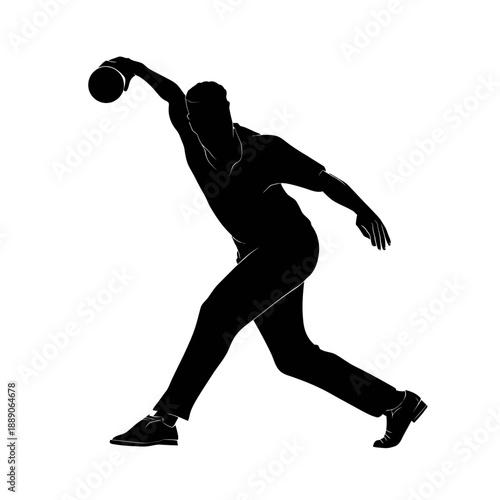 Athlete throwing volley.eps in dynamic motion, showcasing strength and agility in sports action