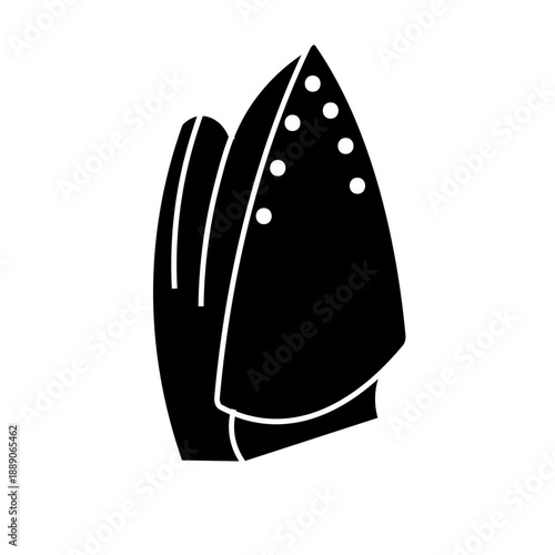 Iron simple icon on white background