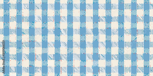 A light blue and white checkered pattern fills the entire frame