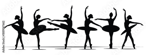 Group of ballerinas performing ballet dance
