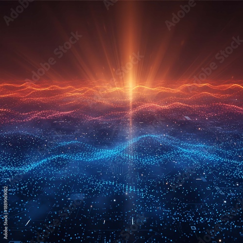 abstract background with lightning