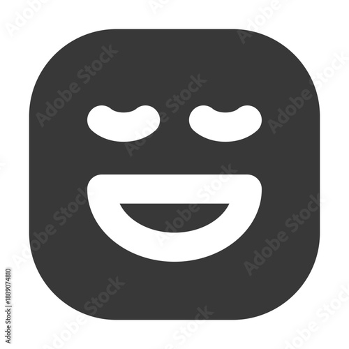 Relieve Face Emoji Solid