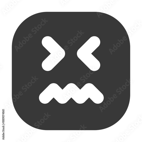 Confounded Emoji Solid