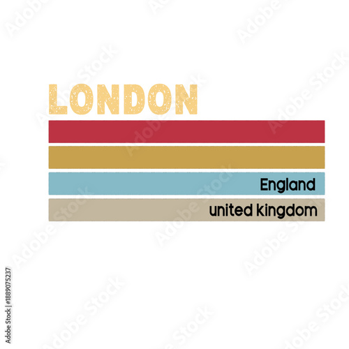 Retro Vintage 70s 80s Style London united Kingdom T-Shirt