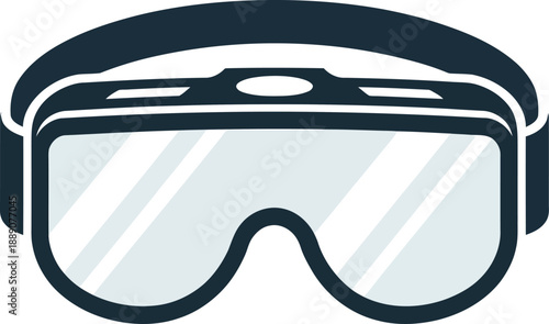 Virtual Reality Goggles Vector Icon for Gaming and Technology Concepts
