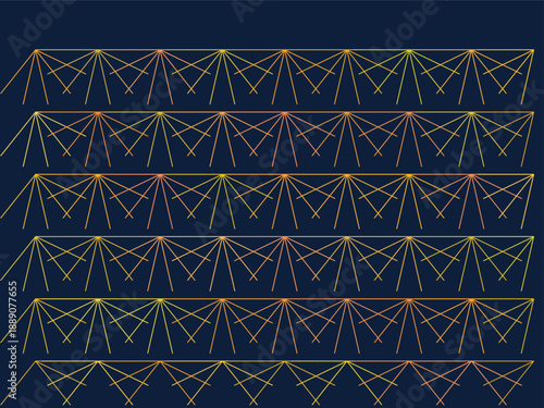 A repetitive pattern of radiating lines creating a technical and modern abstract background