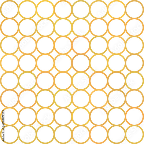 A seamless pattern of repetitive orange circles arranged in a uniform grid