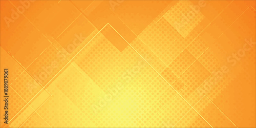 Vibrant Orange Geometric Background With Abstract Squares And Gradients For Design Projects