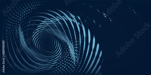 Flowing dot particles wave curve pattern blue and green gradient light effesct nice illustrations good