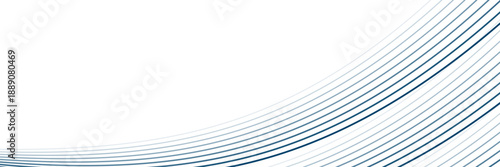 Dark Blue Line Border Frame on White Background. Technology Banner. Vector Illustration. Abstract Business Wallpaper