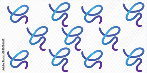 Abstract colorful line art background design.Color Gradient Lines Abstract Pattern. 3D Waves Shape Elements on White Background, Background with Wave Rainbow Ribbons.