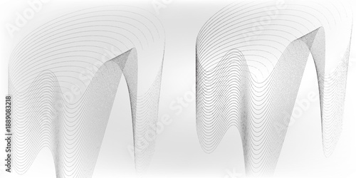 Flowing dots particles nice wave pattern halftone black gradient curve shape isolated on white electric, energy, texture pattern good dot