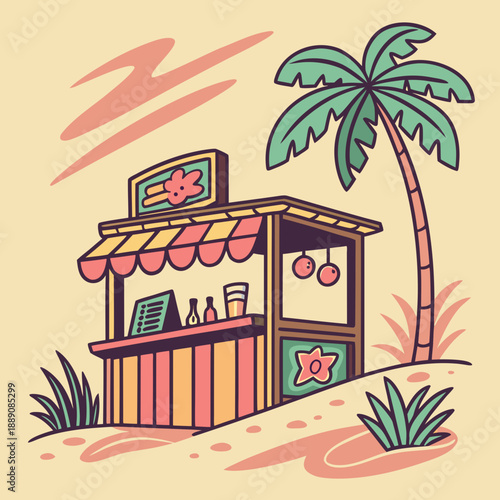 Beachside refreshment stand