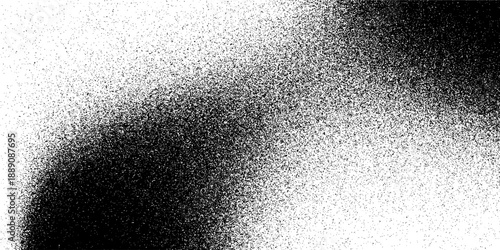 Noise grain background, pointillism dots gradient or dotwork pattern, vector stipple effect. Grain noise halftone or grainy texture or dotwork grain noise