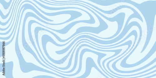 Abstract background seamless pattern with colorful waves. Trendy vector illustration in retro psychedelic style