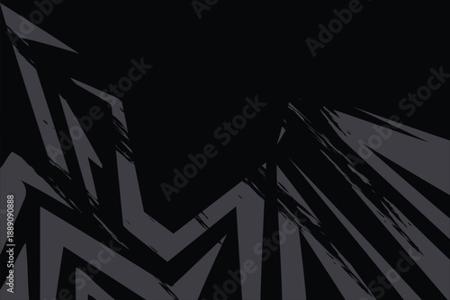 Abstract background with geometric spike line pattern and grunge texture with some copy space area	