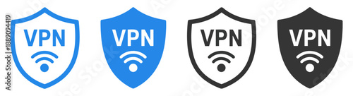 vpn virtual private network icon set