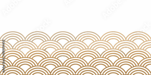 Elegant repeating wave pattern in beige and white a simple background design