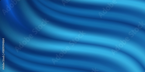 Abstract blue waves background, 3d rendering