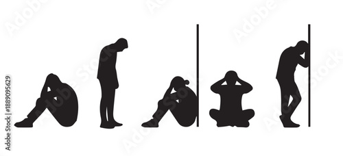 Stress & Tiredness Silhouette Set