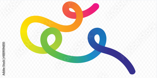 Abstract colorful line art background design.Color Gradient Lines Abstract Pattern. 3D Waves Shape Elements on White Background, Background with Wave Rainbow Ribbons.