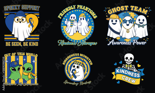 Spokky support team spreading kindness with ghostly friends