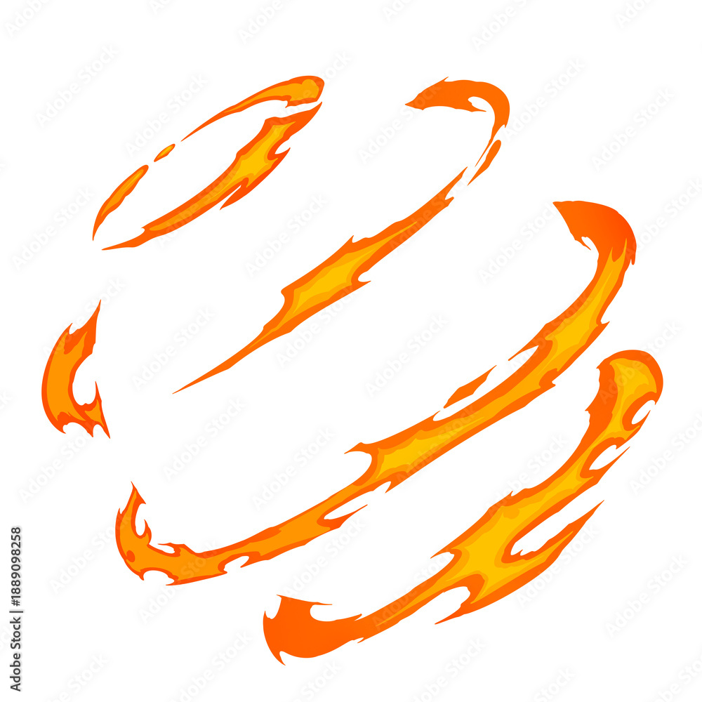 Obraz premium Circle Fire Flames Element Decoration