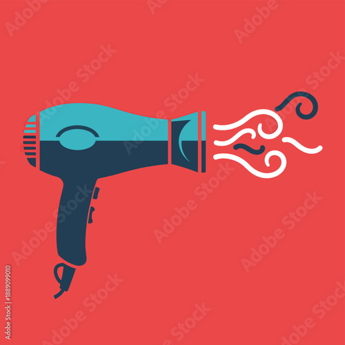 Hair Dryer Emitting Hot Air