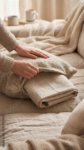 A serene moment in a cozy b...