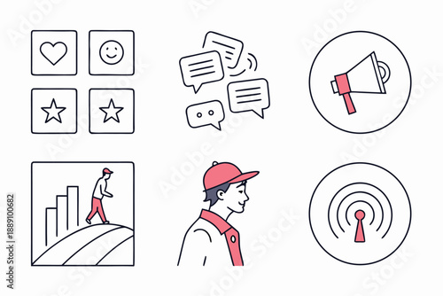 A minimalist graphic features a partial angular depiction of buildings or structures in a simple black and white style high quality