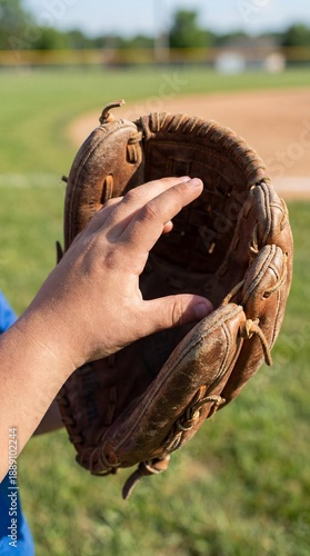 A close-up shot of a hand i...