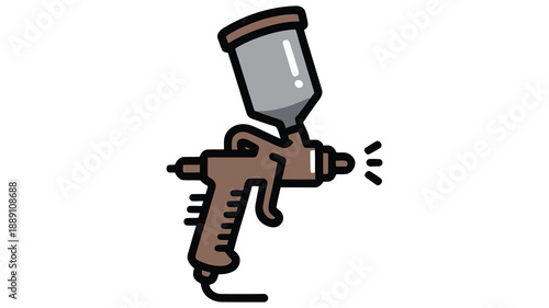 Spray paint gun icon