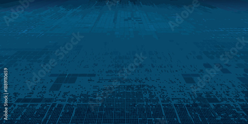 Abstract blue background resembling a digital circuit or city grid