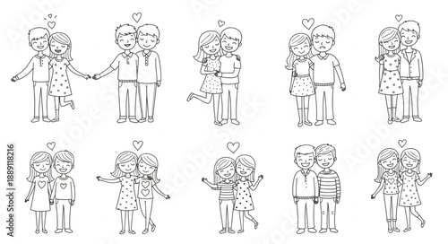 Couple Holding Hands Wearing Crowns.