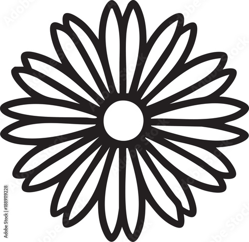 Spring Flower Icons. Spring bee flowers. Line icon set of spring