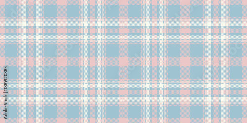 French plaid vector textile, strong seamless texture check. Customizable background tartan fabric pattern in light and linen colors.