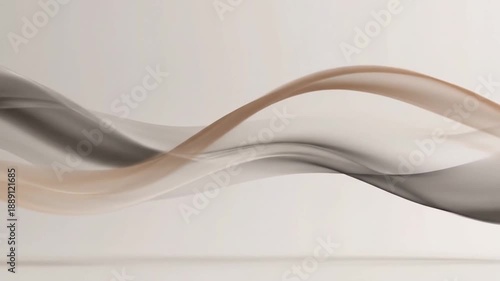Abstract Wavy Lines in Neutral Tones.