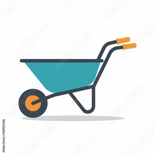 Cartoon Wheelbarrow Icon