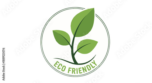 Eco-friendly icons representing renewable energy and sustainability.