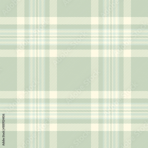 Gentleman vector tartan seamless, shirt texture textile pattern. White plaid check fabric background in light and old lace colors.