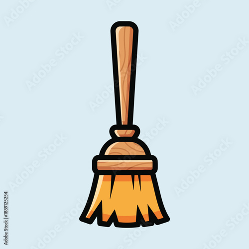Hand Drawn Broom Icon